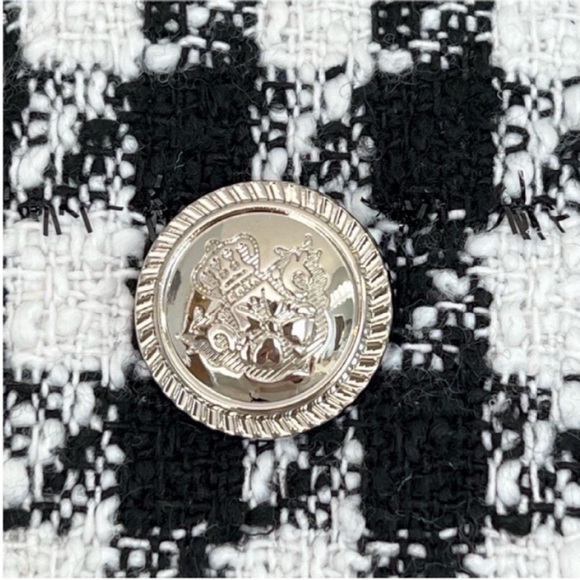 Cliche Black/White Women's Houndstooth Blazer Size S - Picture 3 of 9